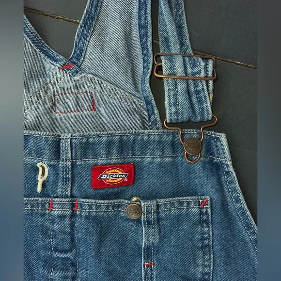 Dickies Classic Blue Denim Overalls - Picture 3 of 11